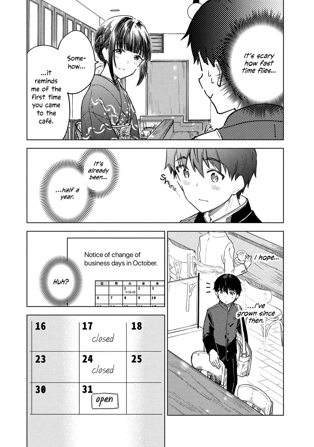 Coffee wo Shizuka ni Chapter 28 page 3 - Chapter 28: Cup 28