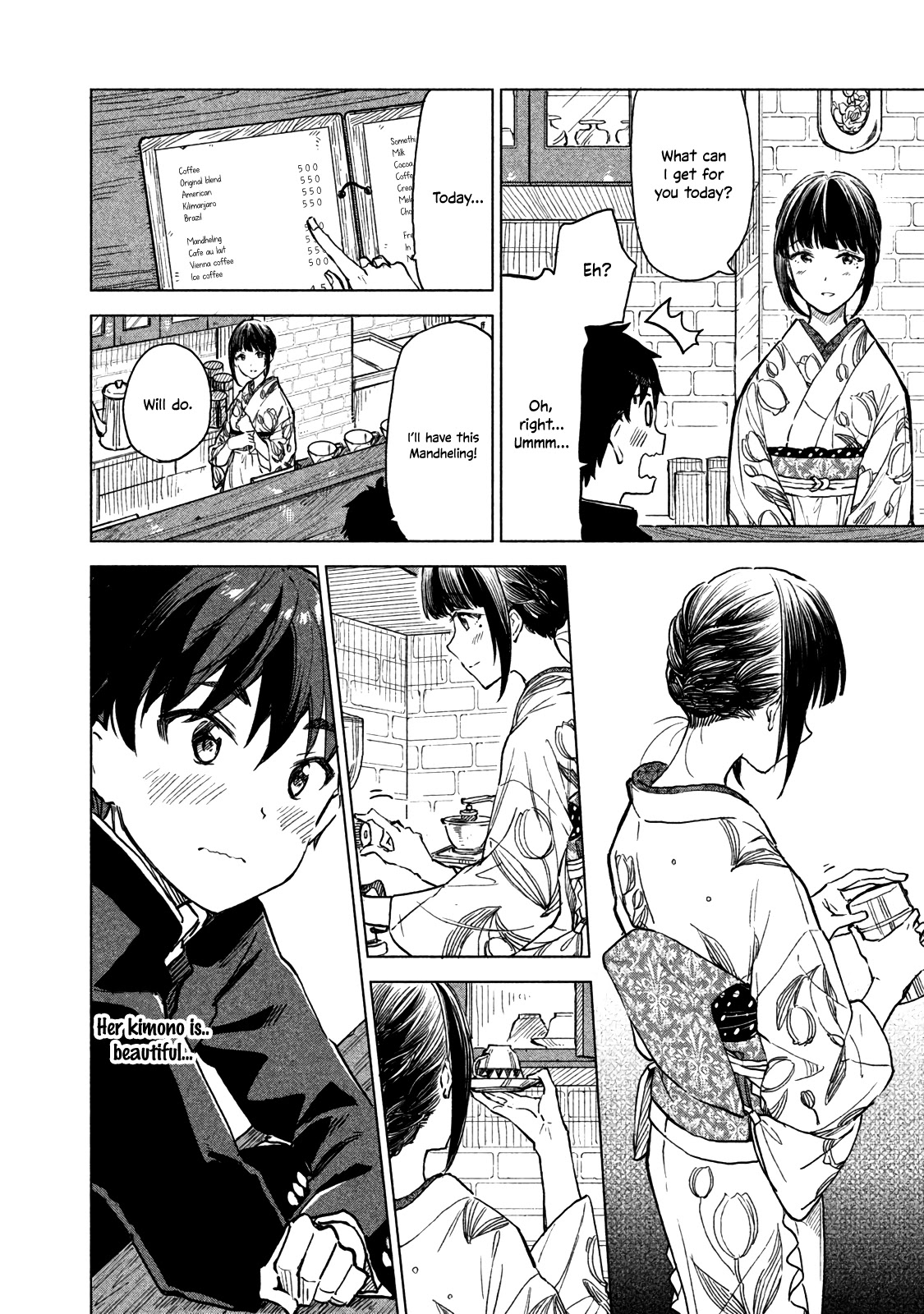 Coffee wo Shizuka ni Chapter 4 page 8 - Chapter 4