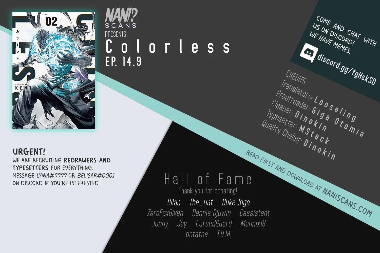 Colorless Chapter 14.9 page 1 - Chapter 14.9