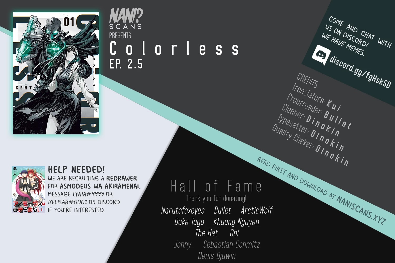 Colorless Chapter 2.5 page 1 - Chapter 2.5