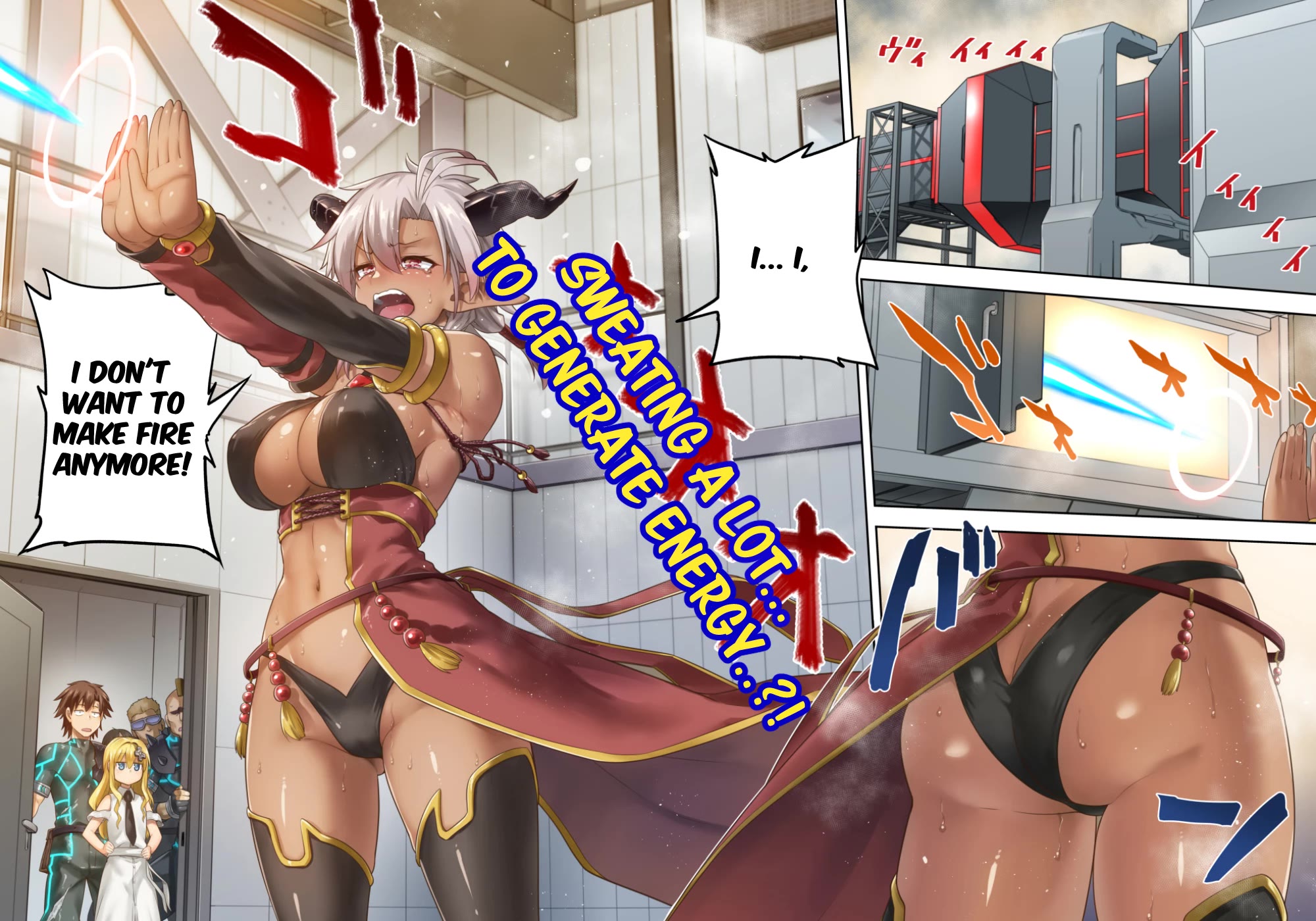 Combatants Will Be Dispatched! Chapter 61 page 3 - Chapter 61: Sweating a lot to Generate Power..?!
