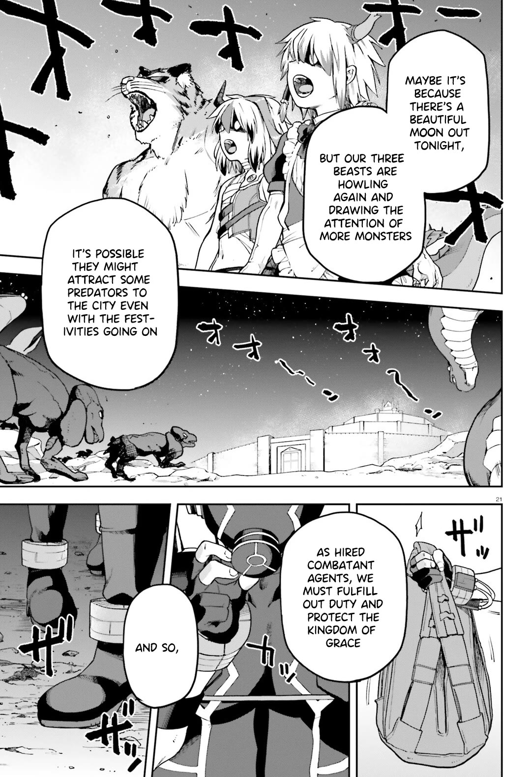 Combatants Will Be Dispatched! Chapter 64 page 22 - Chapter 64: Kisaragi Never Stops Until They're Satisfied!