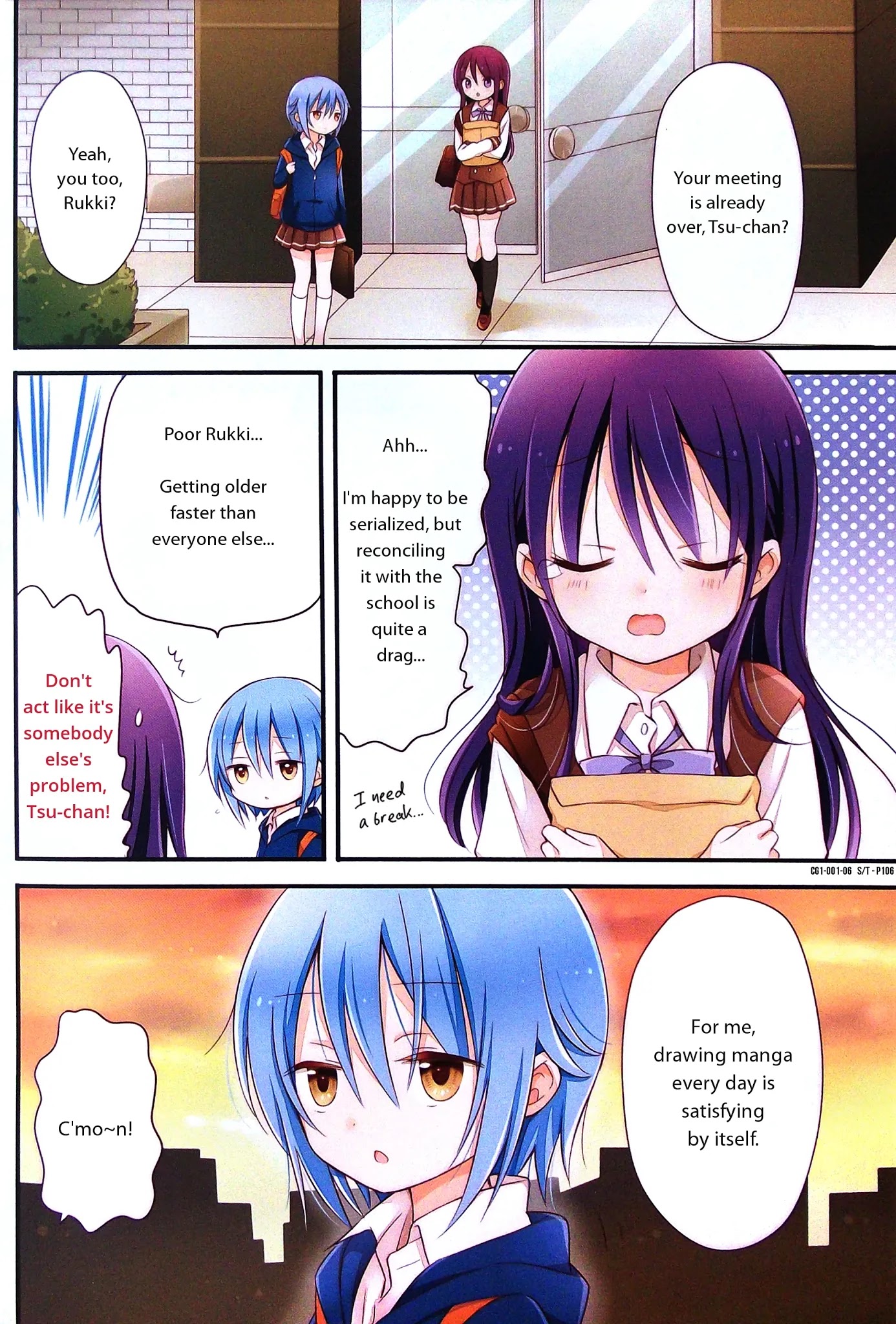 Comic Girls Chapter 1.0 page 7 - Vol.1 Chapter 0