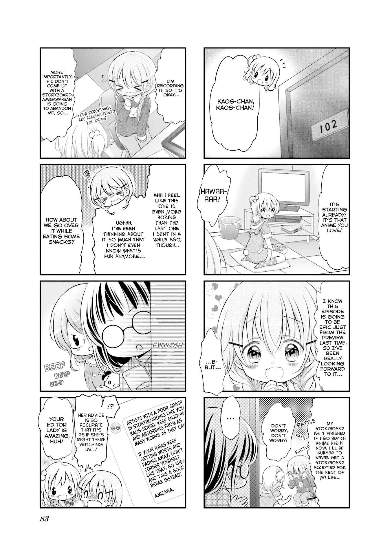 Comic Girls Chapter 3.9 page 8 - Vol.3 Chapter 9
