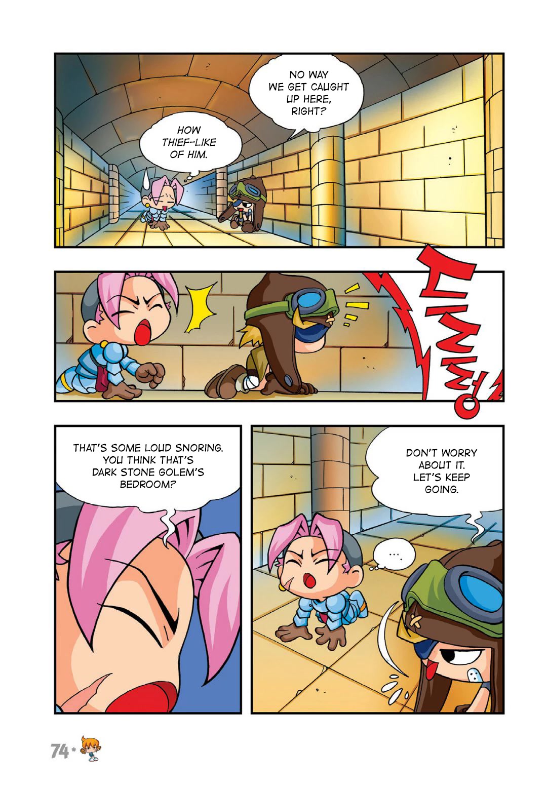 Comic Maplestory Offline RPG Chapter 12 page 28 - Chapter 12: Escape from Golem Temple!