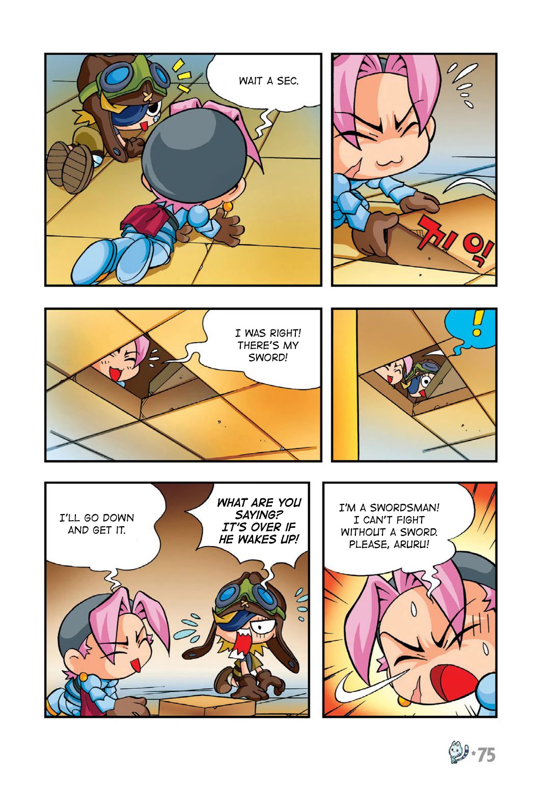 Comic Maplestory Offline RPG Chapter 12 page 29 - Chapter 12: Escape from Golem Temple!