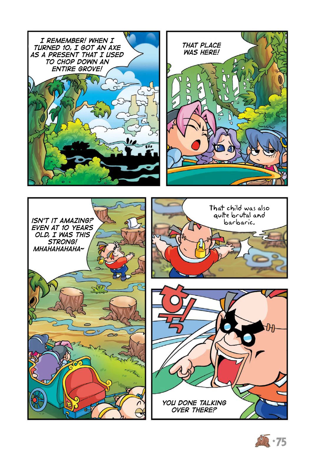 Comic Maplestory Offline RPG Chapter 16 page 29 - Chapter 16: The Curse of Dark Axe Stump