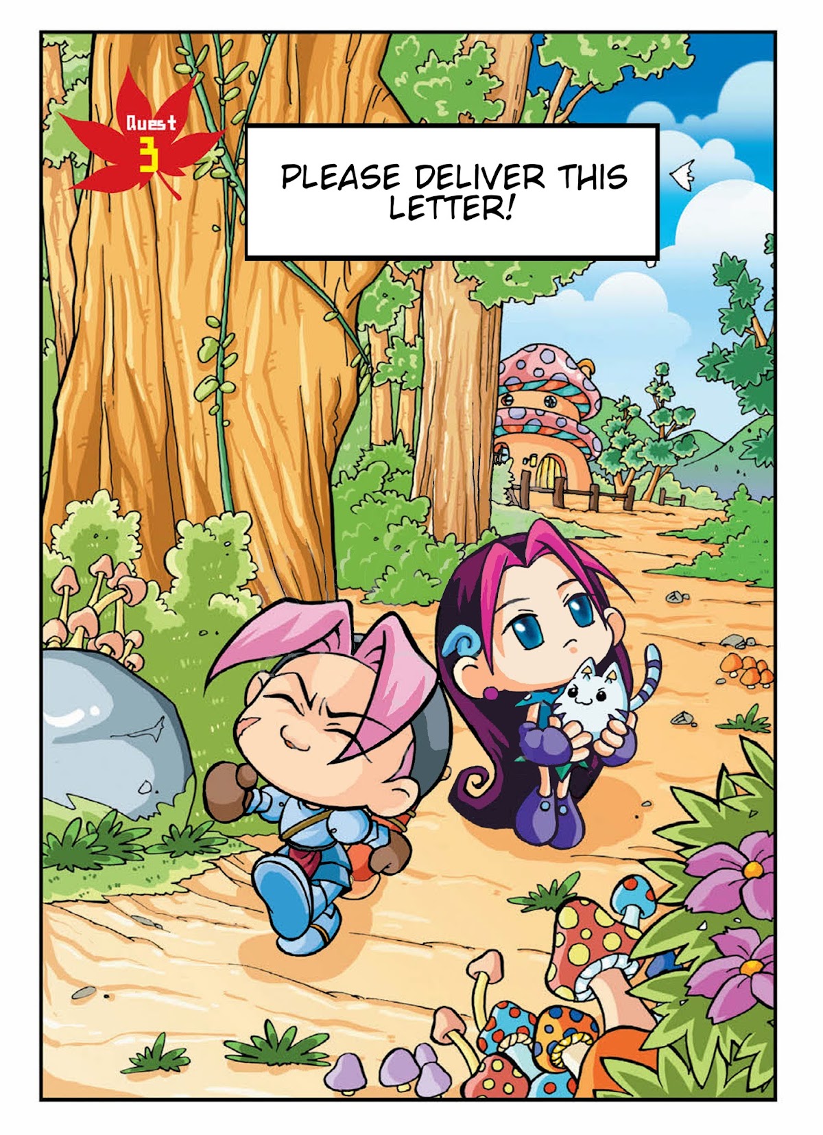 Comic Maplestory Offline RPG Chapter 3 page 1 - Chapter 3 : Please Deliver This Letter!