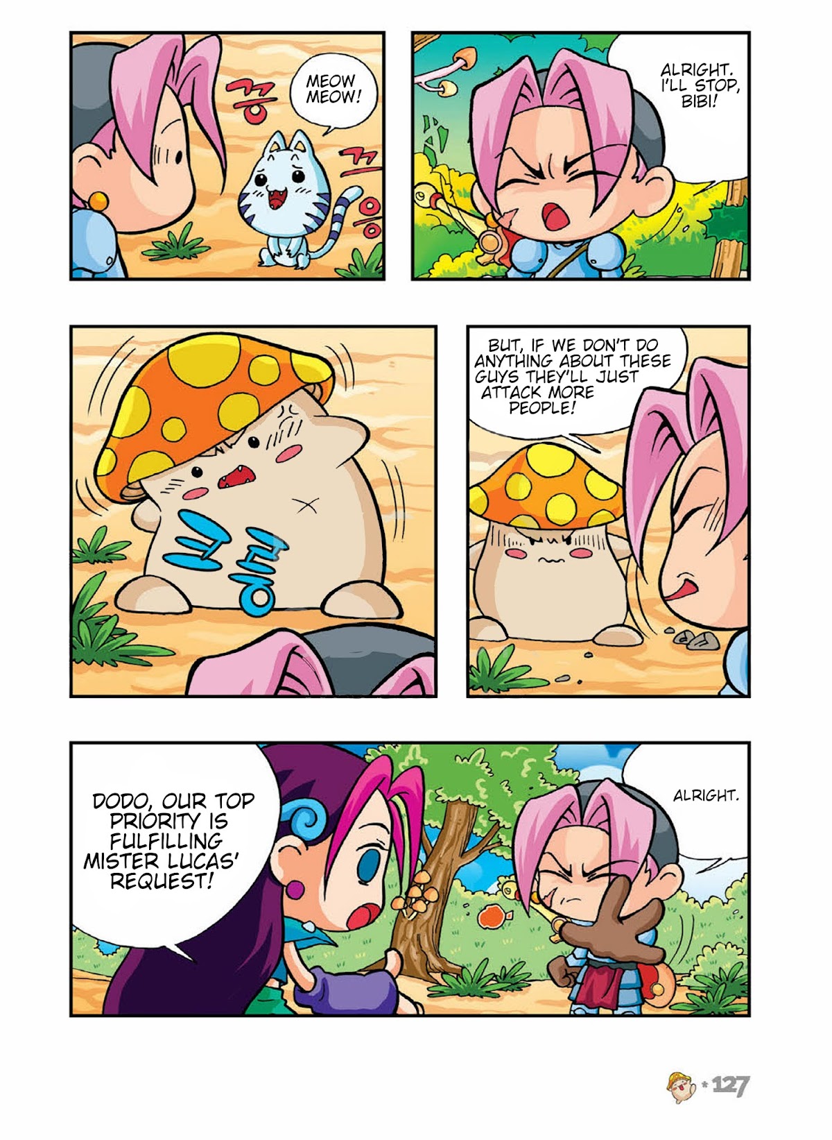 Comic Maplestory Offline RPG Chapter 4 page 11 - Chapter 4 : Befriending a Mushroom Monster!