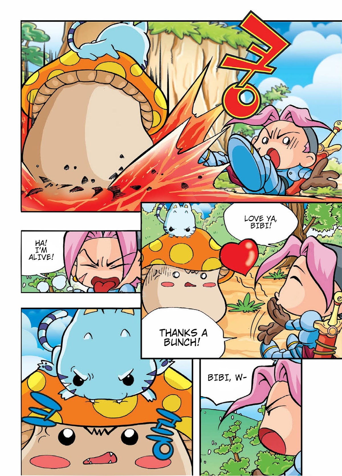 Comic Maplestory Offline RPG Chapter 4 page 3 - Chapter 4 : Befriending a Mushroom Monster!