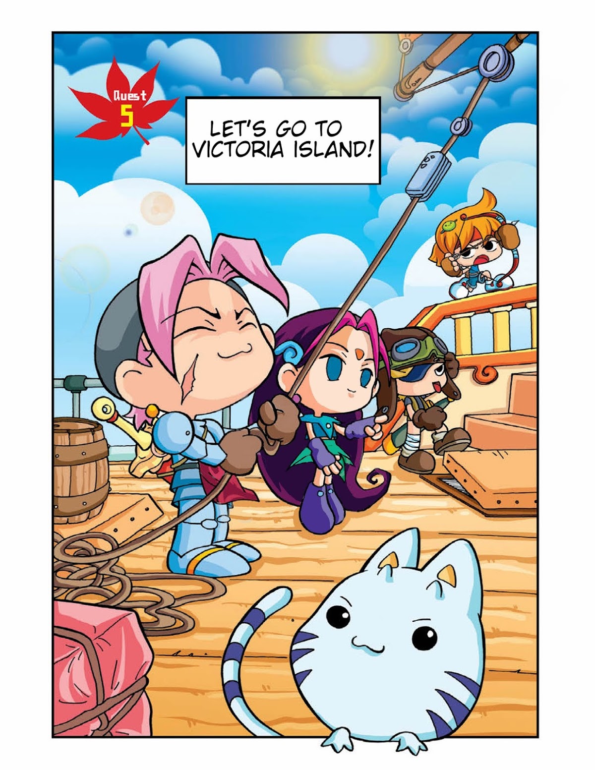 Comic Maplestory Offline RPG Chapter 5 page 1 - Chapter 5 : Let's Go To Victoria Island!