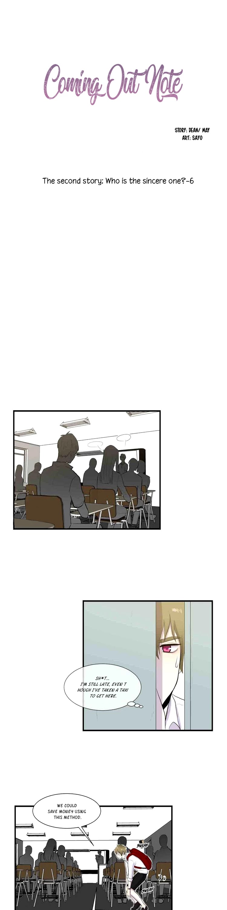 Coming Out Note Chapter 10 page 6 - Chapter 10