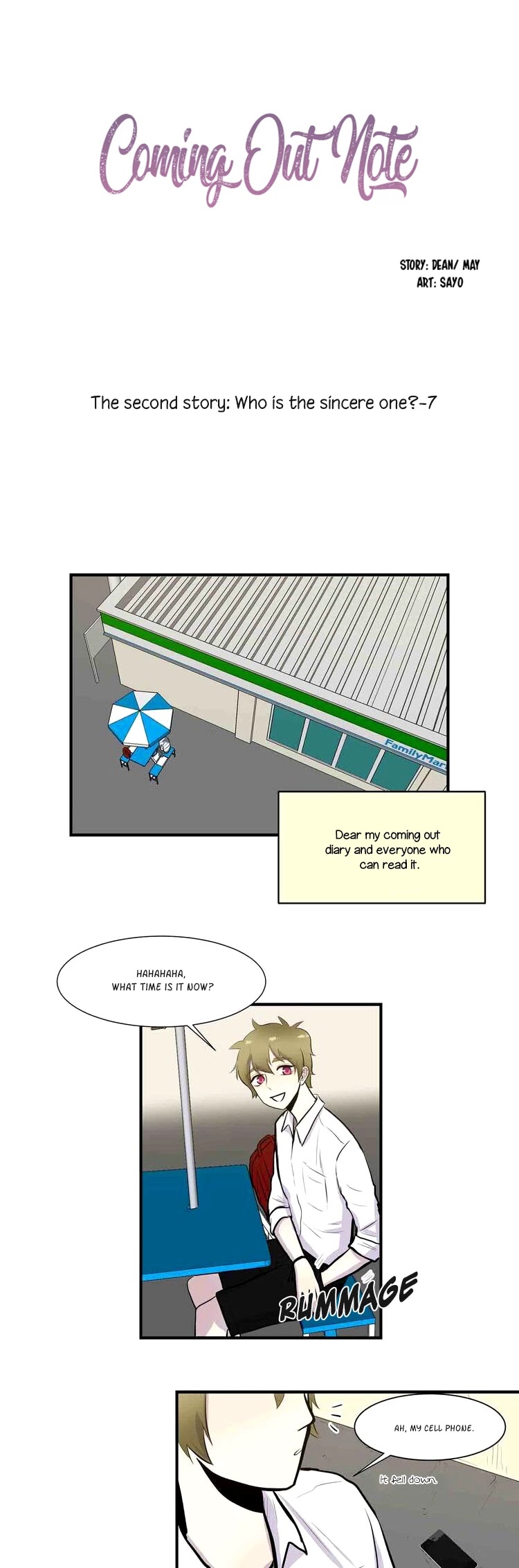 Coming Out Note Chapter 11 page 6 - Chapter 11