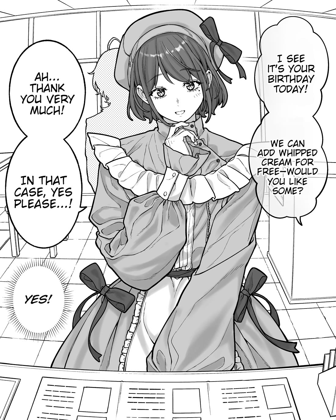 Company and Private Life Chapter 194.5 page 1 - Chapter 194.5: Amata-san's Birthday