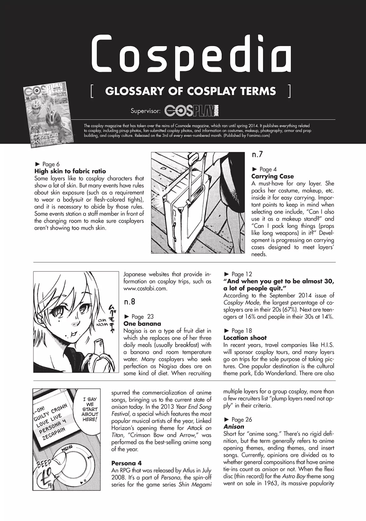 Complex Age Chapter 15.7 page 1 - Vol.2 Cospedia: Glossary of Cosplay Terms