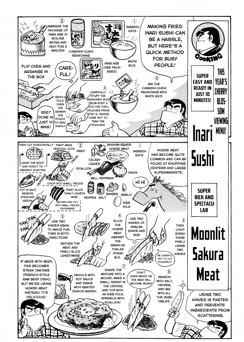 Cooking Papa Chapter 25 page 14 - Chapter 25: Spring blossom! Inari sushi for a melancholy night