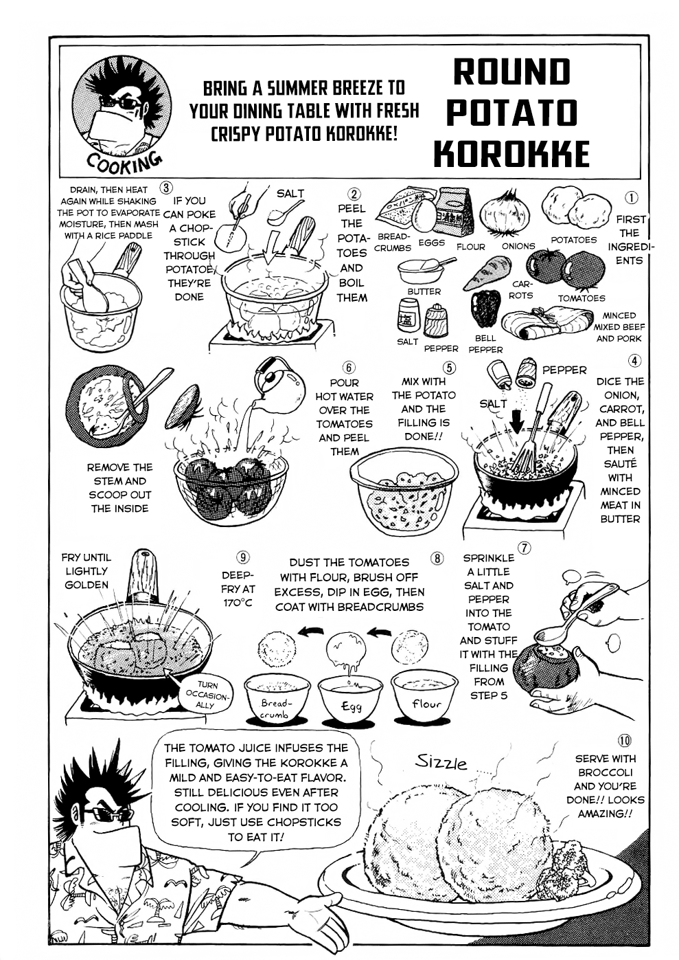 Cooking Papa Chapter 27 page 15 - Chapter 27: Crispy and delicious! Plump, round korokke