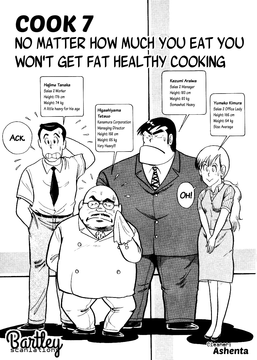 Cooking Papa Chapter 7 page 1 - Chapter 7: No Matter How Much You Eat You Won't Get Fat Healthy Cooking