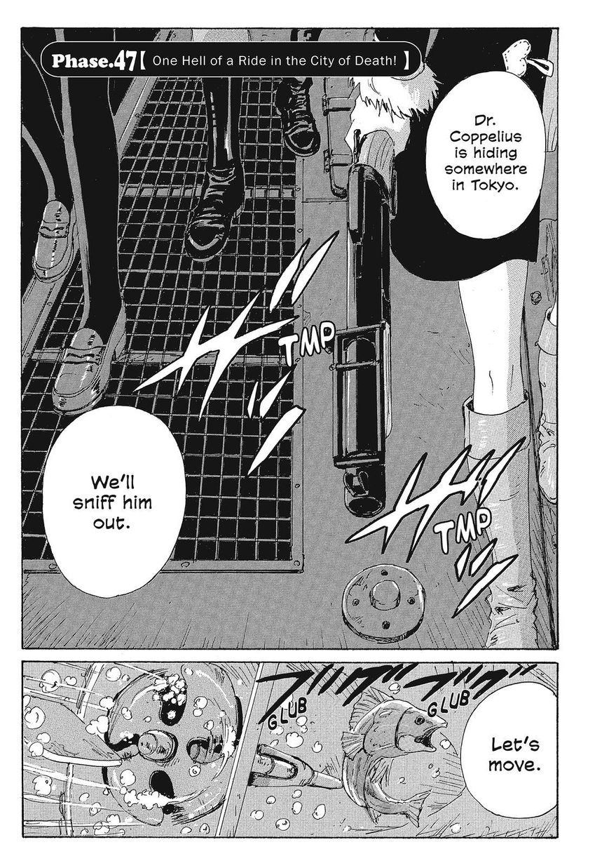 Coppelion Chapter 128 page 1 - Chapter 128: One Hell of a Ride in the City of Death!
