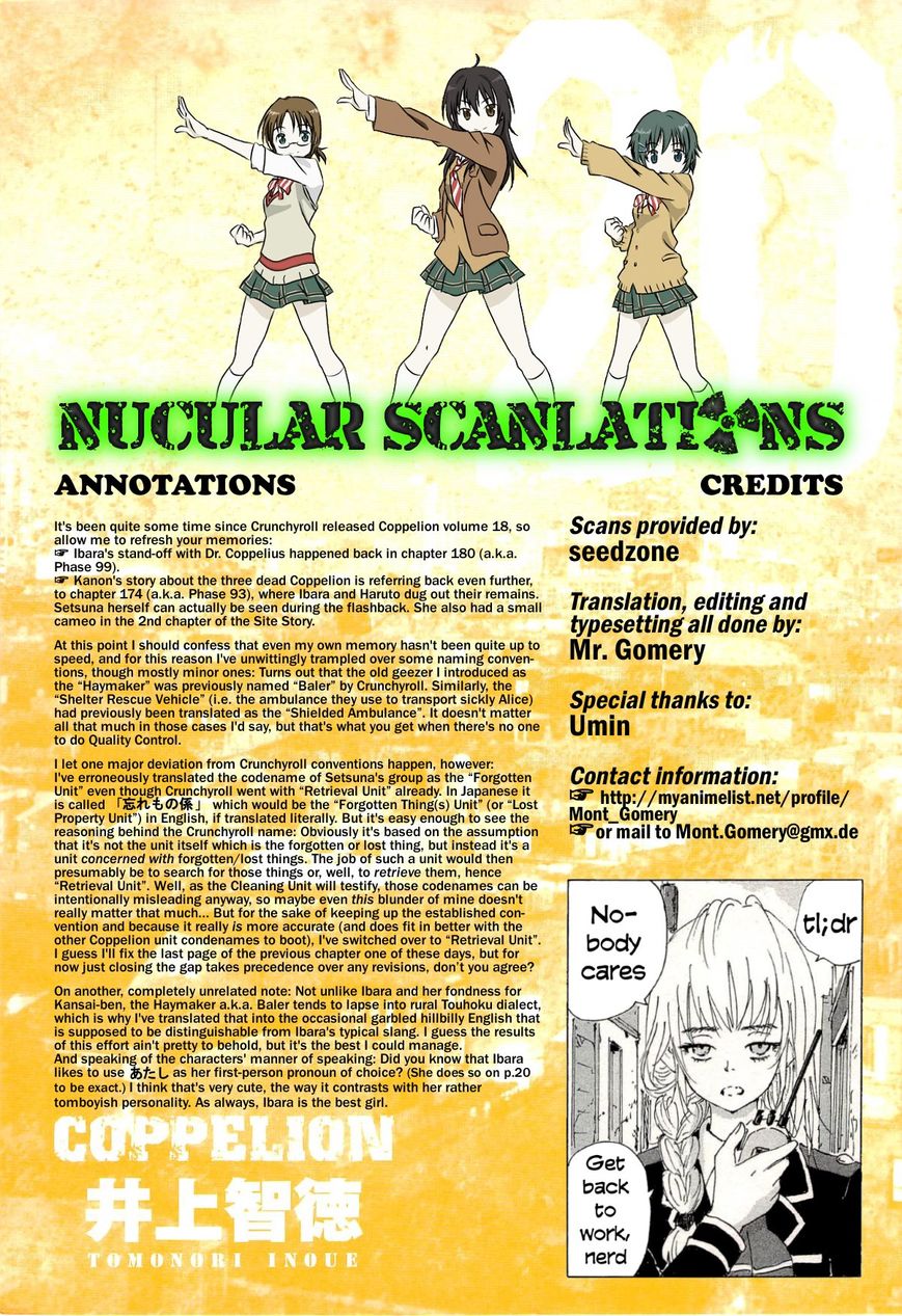 Coppelion Chapter 188 page 37 - Chapter 188: The Retrieval Unit