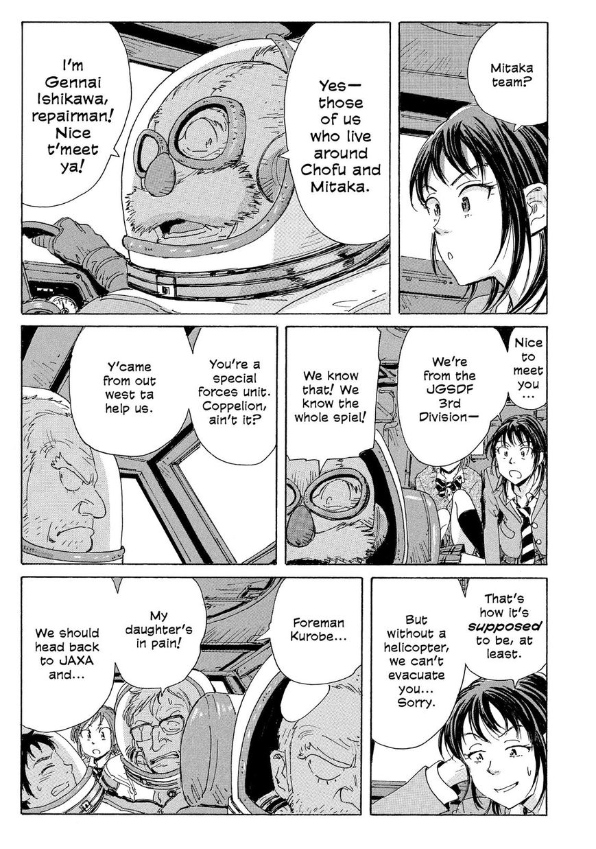 Coppelion Chapter 25 page 4 - Chapter 25: Full Speed to JAXA