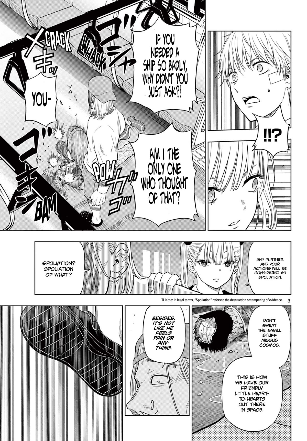 COSMOS (Tamura Ryuuhei) Chapter 3 page 3 - Chapter 3: The Ship Sailing The Stars, Part 2