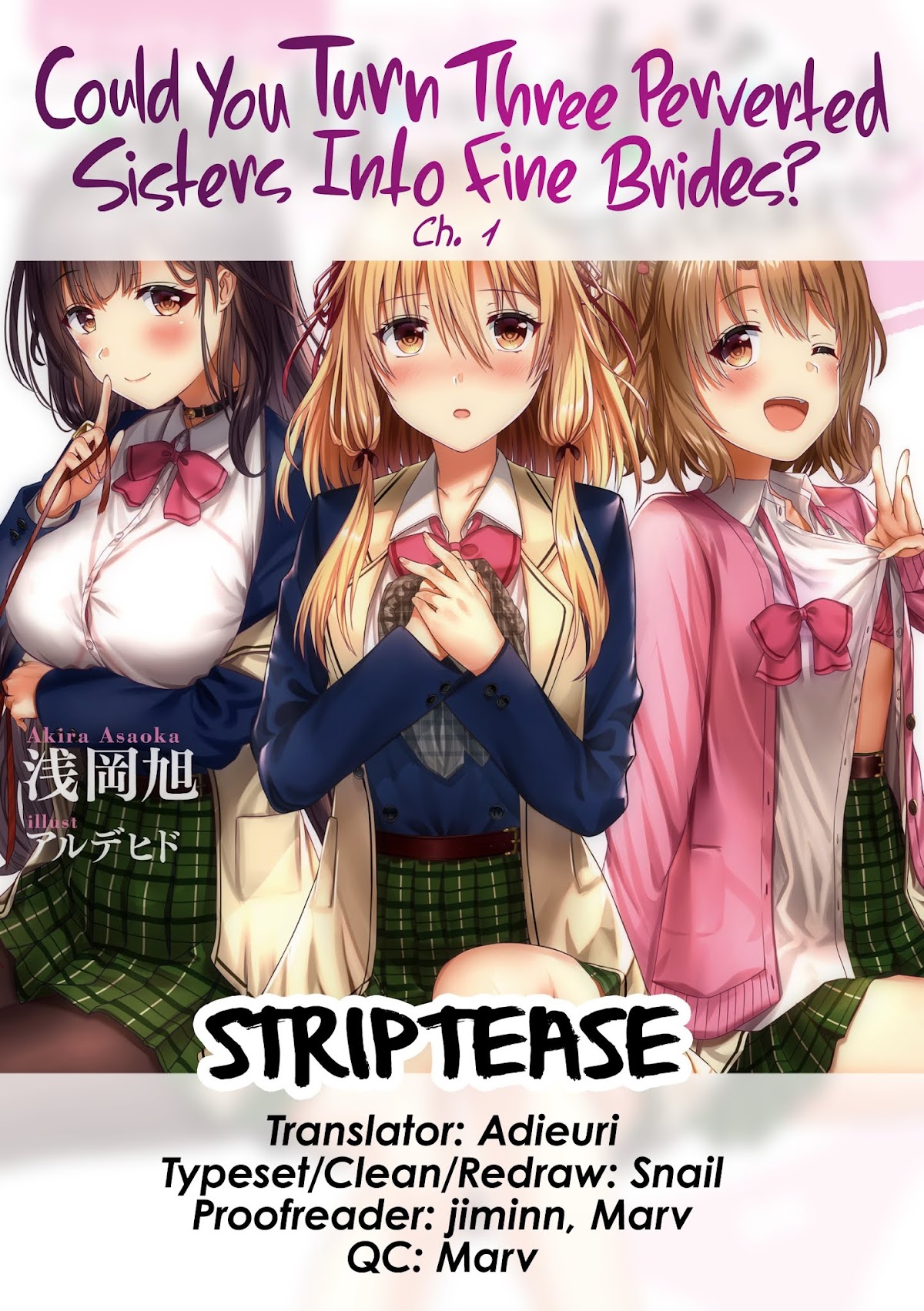 Could You Turn Three Perverted Sisters Into Fine Brides? Chapter 1 page 1 - Chapter 1