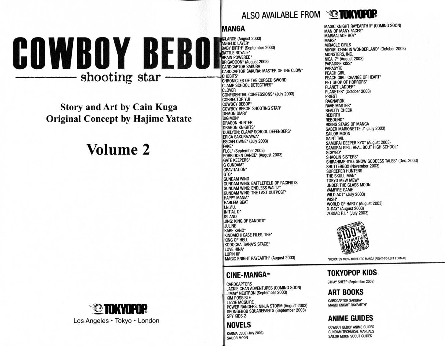 Cowboy Bebop: Shooting Star Chapter 2.0-1 page 4 - Vol.02 Chapter 0.1