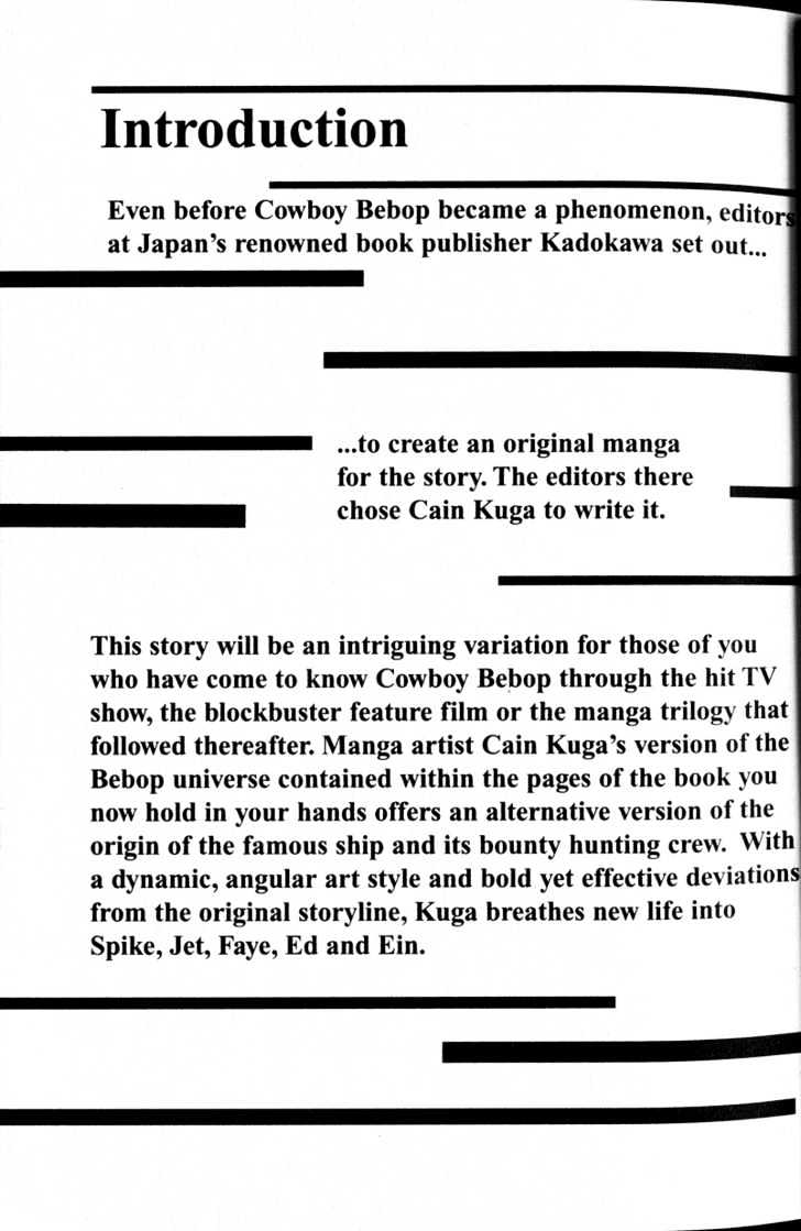 Cowboy Bebop: Shooting Star Chapter 2.0-1 page 5 - Vol.02 Chapter 0.1