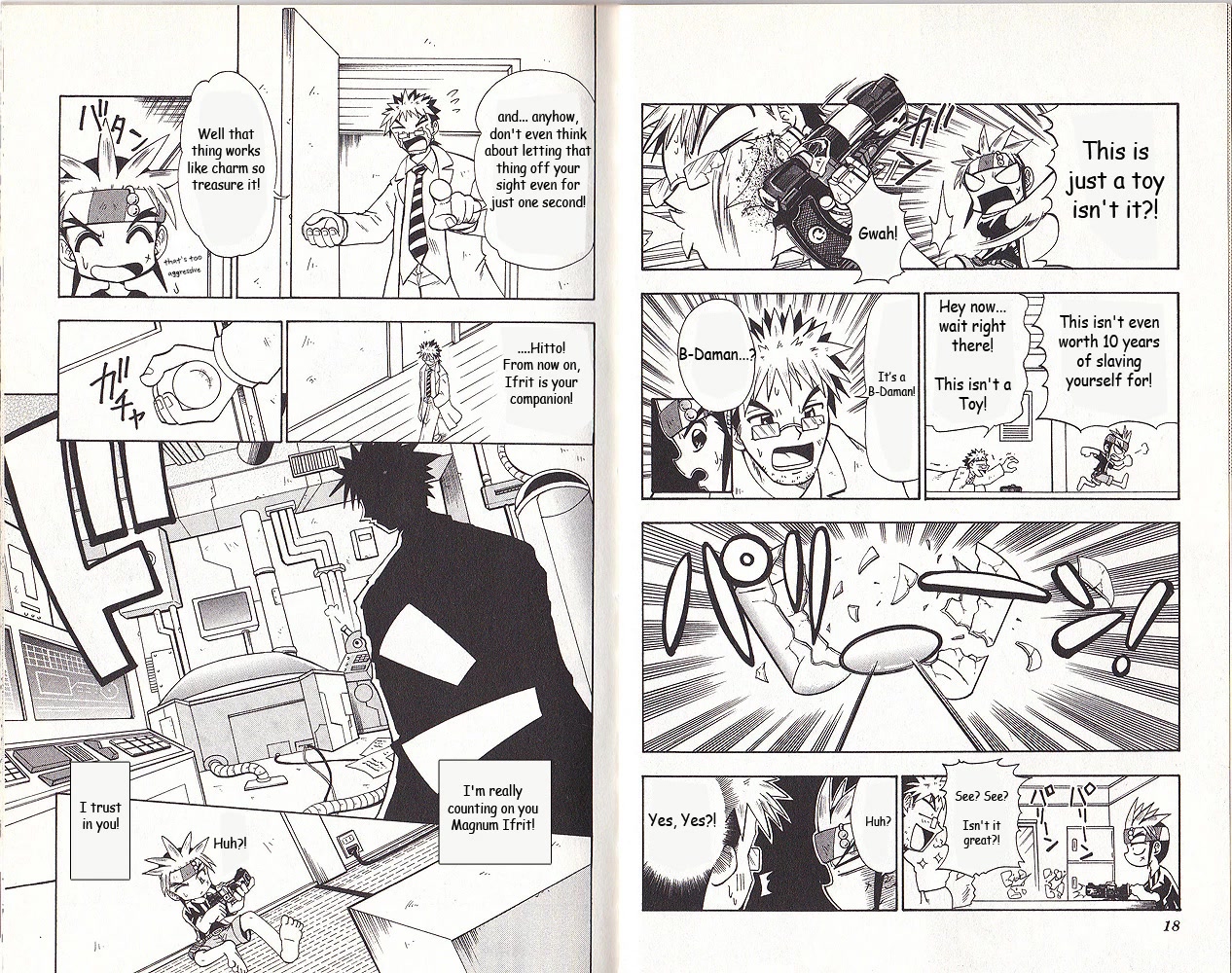 Crash B-Daman Chapter 1 page 10 - Chapter 1: Magnum Ifrit's First Cry
