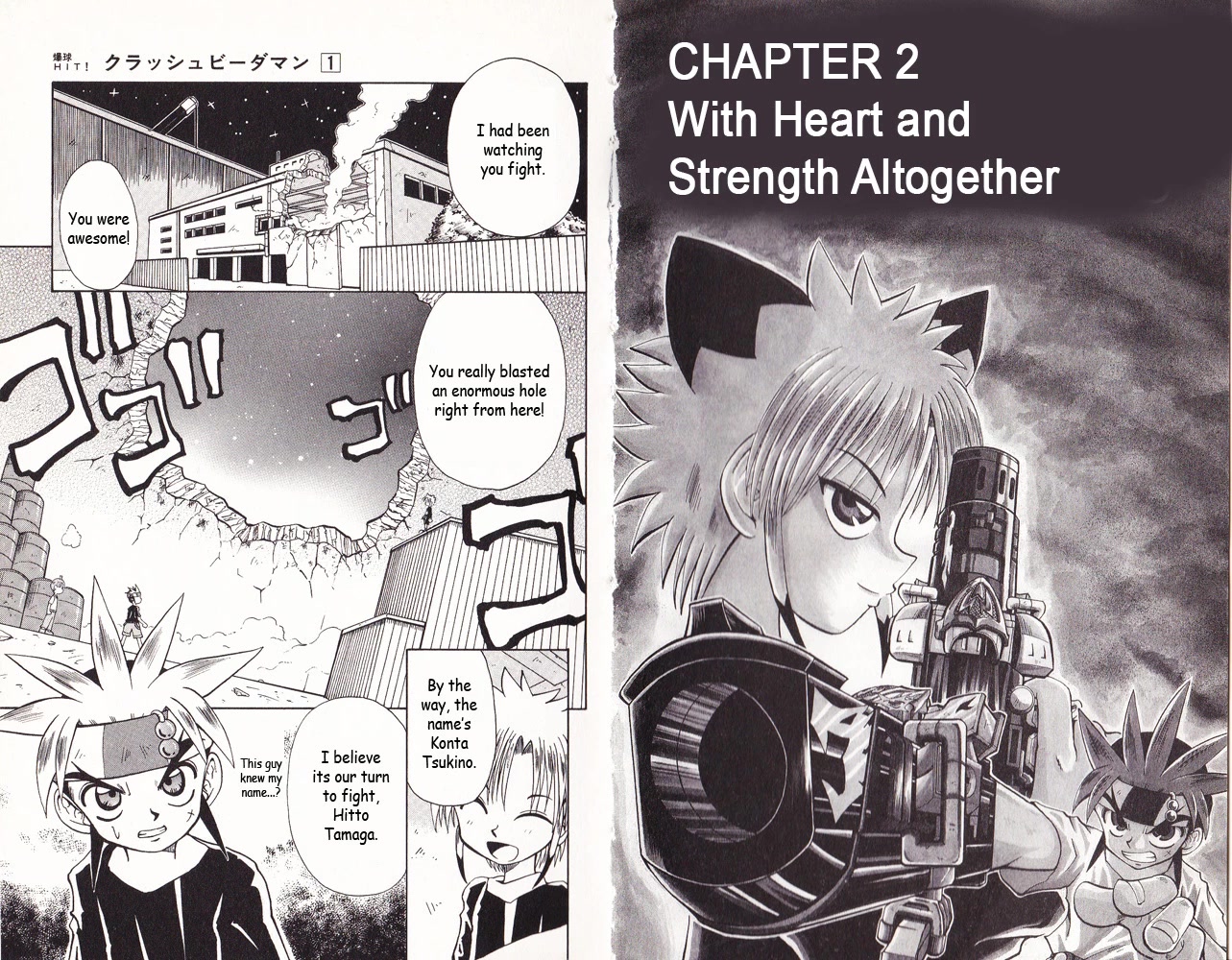 Crash B-Daman Chapter 2 page 1 - Chapter 2: With Heart and Strength Altogether