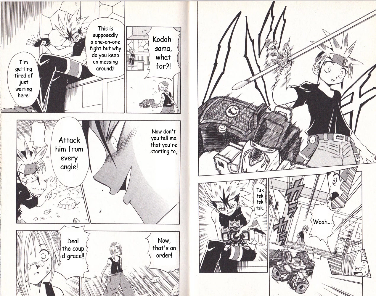 Crash B-Daman Chapter 8 page 10 - Chapter 8: Shock! An Assassin from Magajin!!