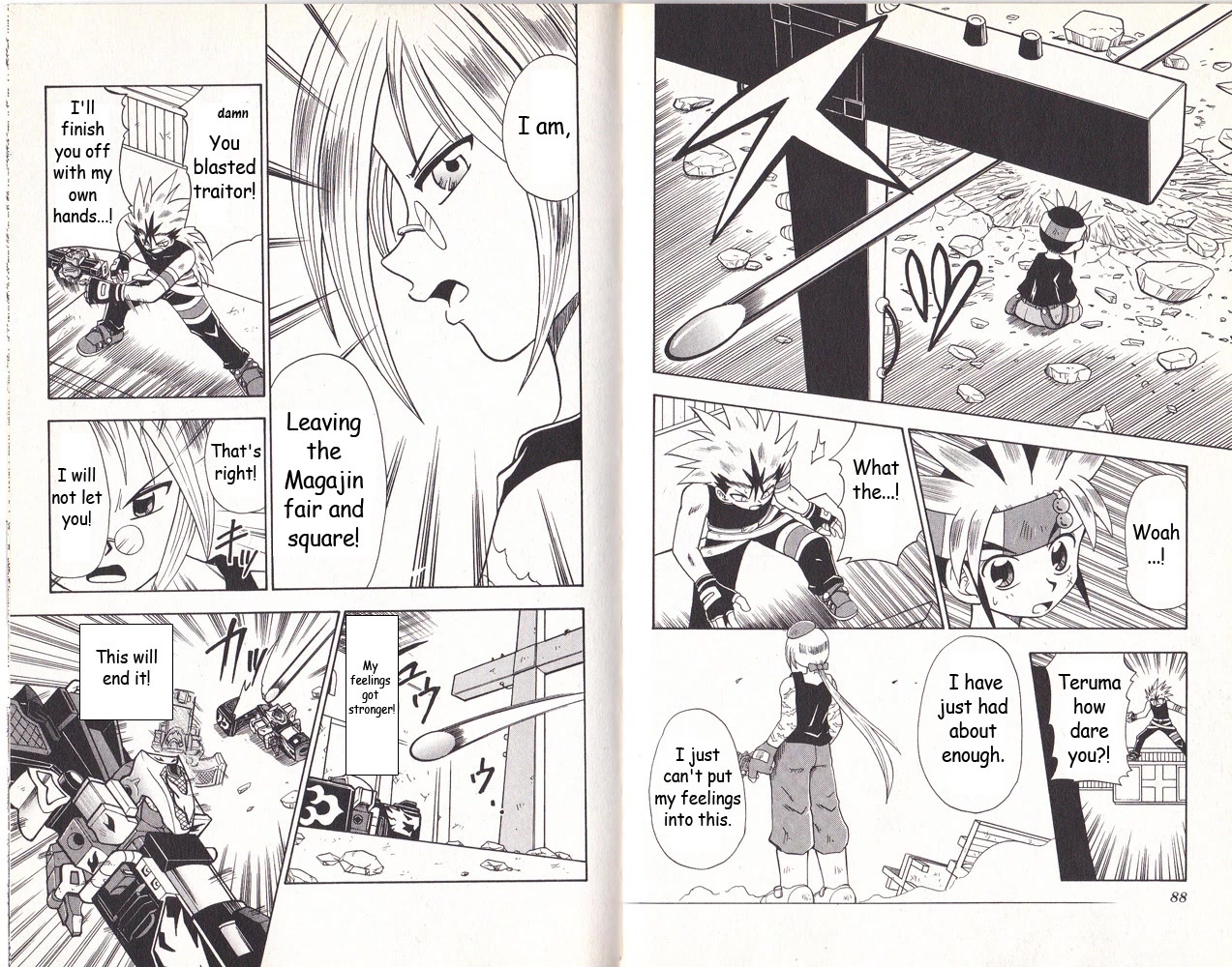 Crash B-Daman Chapter 8 page 13 - Chapter 8: Shock! An Assassin from Magajin!!