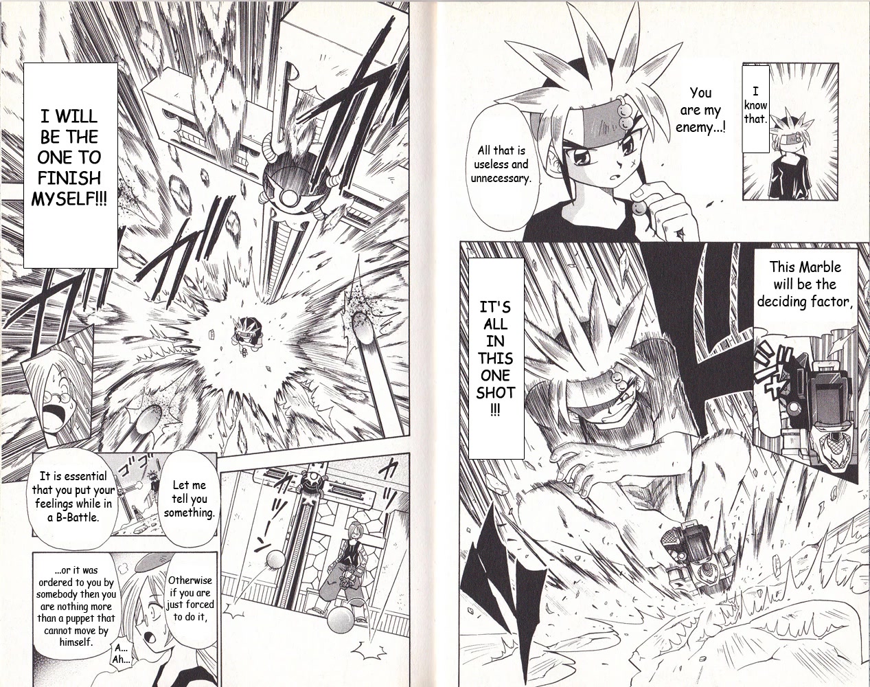Crash B-Daman Chapter 8 page 8 - Chapter 8: Shock! An Assassin from Magajin!!
