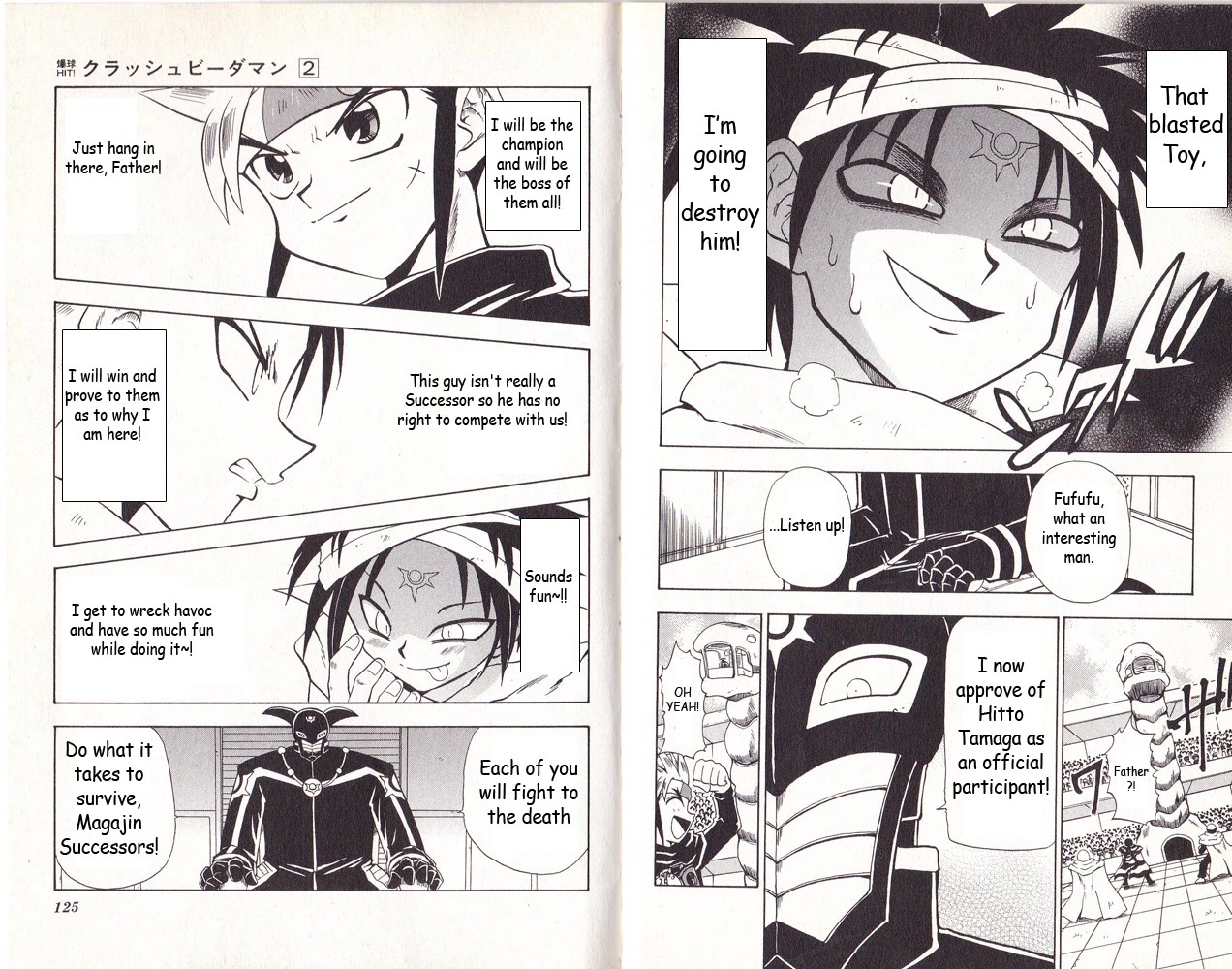 Crash B-Daman Chapter 9 page 15 - Chapter 9: Infiltration!! Into the Assassin Organization Magajin