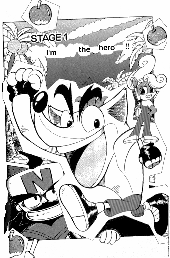 Crash Bandicoot: Dance! De Jump! Na Daibouken Chapter 1.2 page 1 - Chapter 1 v2 : I'm the Hero!!