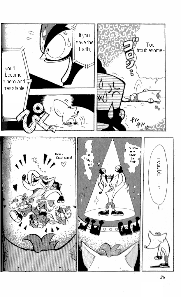 Crash Bandicoot: Dance! De Jump! Na Daibouken Chapter 1.2 page 23 - Chapter 1 v2 : I'm the Hero!!
