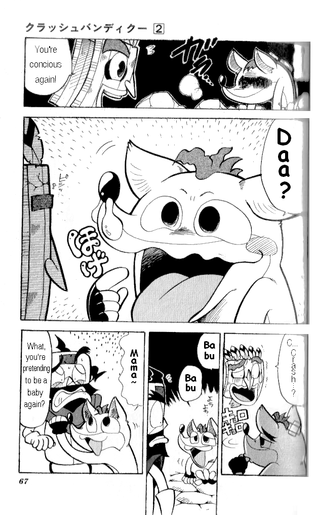 Crash Bandicoot: Dance! De Jump! Na Daibouken Chapter 10.2 page 9 - Chapter 10 v2 : Baby Crash