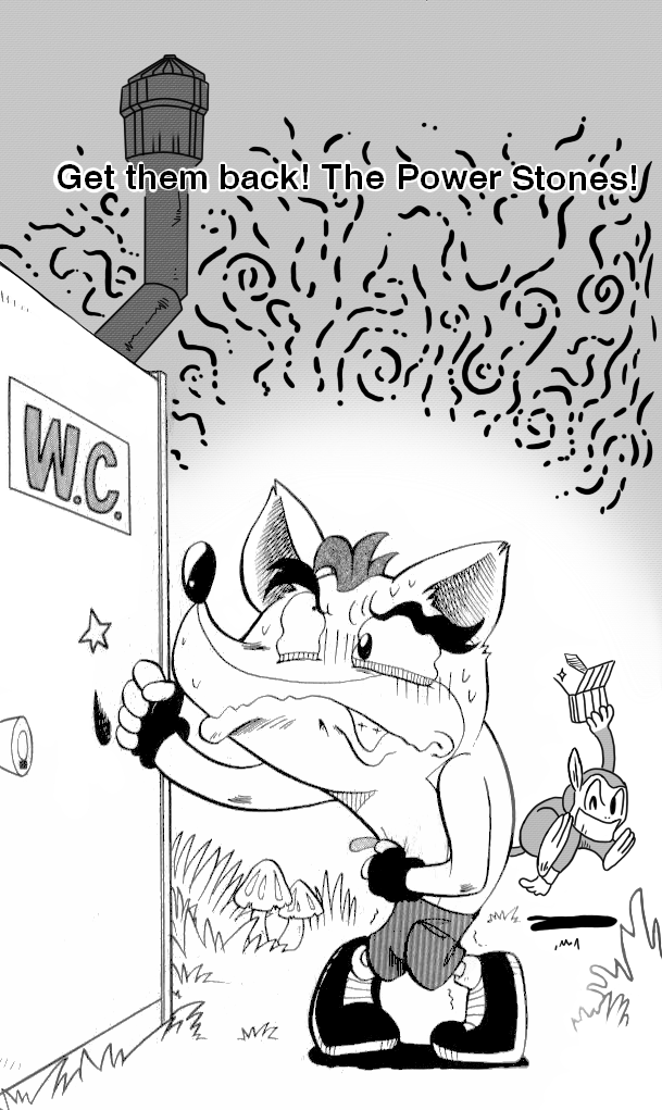 Crash Bandicoot: Dance! De Jump! Na Daibouken Chapter 11.2 page 1 - Chapter 11 v2 : Get Them Back! The Power Stones!