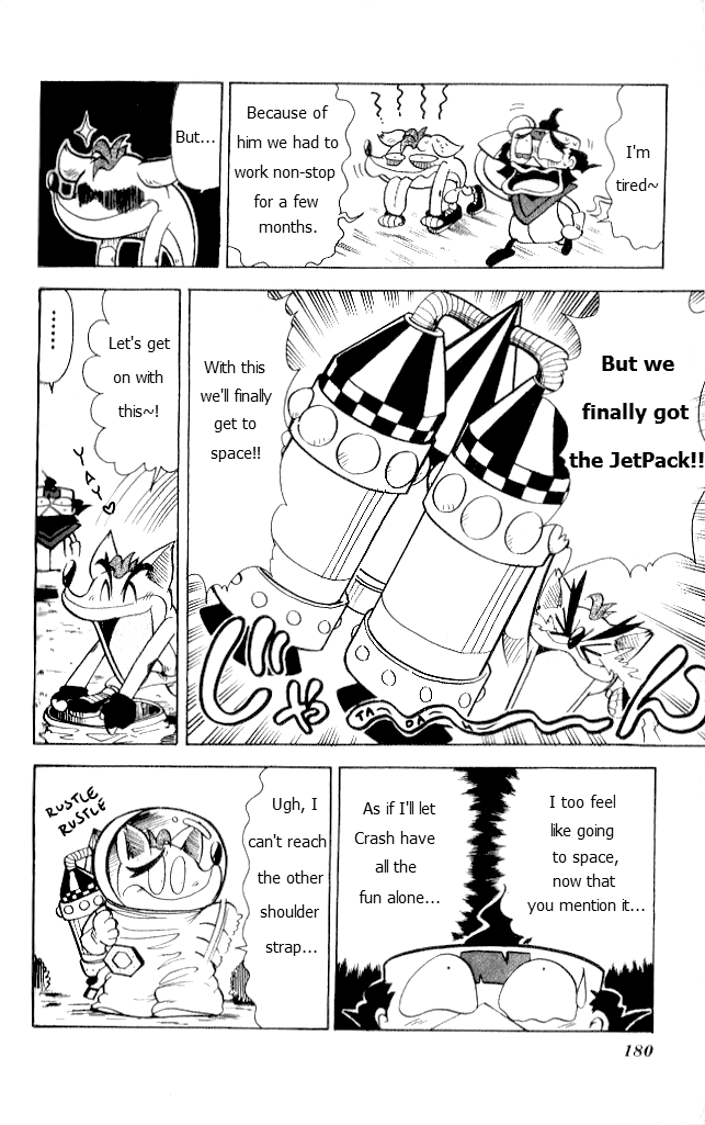 Crash Bandicoot: Dance! De Jump! Na Daibouken Chapter 14.2 page 19 - Chapter 14 v2 : Go! To Outer Space on a Jetpack!