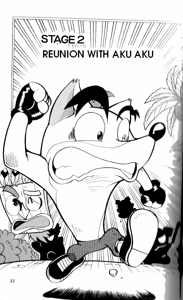 Crash Bandicoot: Dance! De Jump! Na Daibouken Chapter 2.2 page 1 - Chapter 2 v2 : Reunion with Aku Aku!
