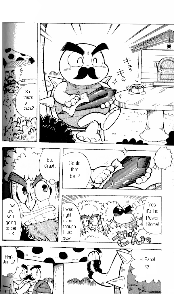 Crash Bandicoot: Dance! De Jump! Na Daibouken Chapter 3.2 page 12 - Chapter 3 v2 : Get them! The Power Stones!