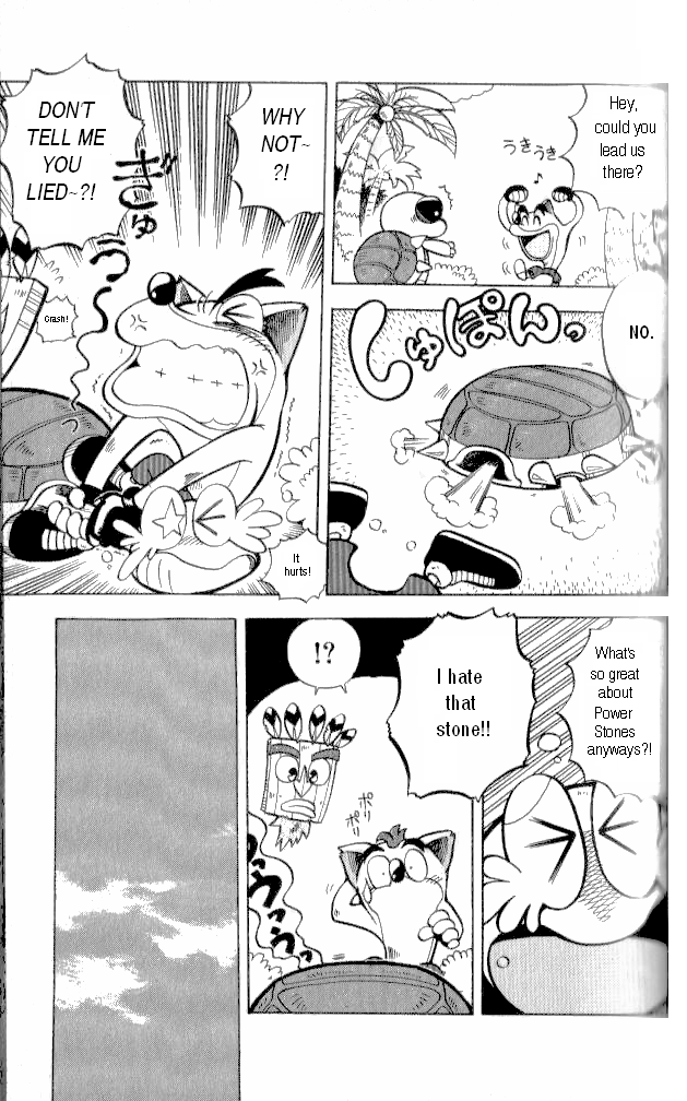 Crash Bandicoot: Dance! De Jump! Na Daibouken Chapter 3.2 page 9 - Chapter 3 v2 : Get them! The Power Stones!
