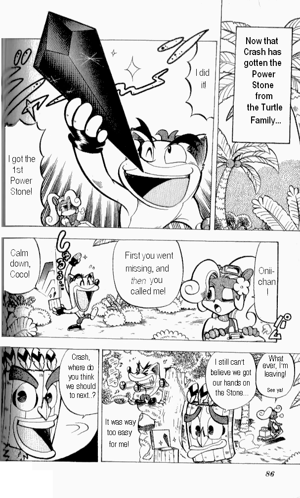 Crash Bandicoot: Dance! De Jump! Na Daibouken Chapter 4.2 page 4 - Chapter 4 v2 : Deep in the Ruins...!