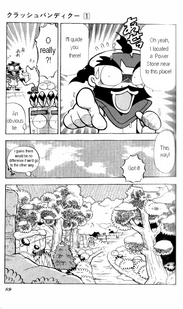 Crash Bandicoot: Dance! De Jump! Na Daibouken Chapter 4.2 page 7 - Chapter 4 v2 : Deep in the Ruins...!