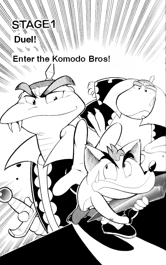 Crash Bandicoot: Dance! De Jump! Na Daibouken Chapter 8.2 page 1 - Chapter 8 v2 : Duel! Enter the Komodo Bros!