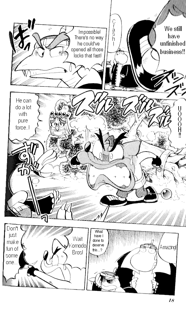 Crash Bandicoot: Dance! De Jump! Na Daibouken Chapter 8.2 page 12 - Chapter 8 v2 : Duel! Enter the Komodo Bros!