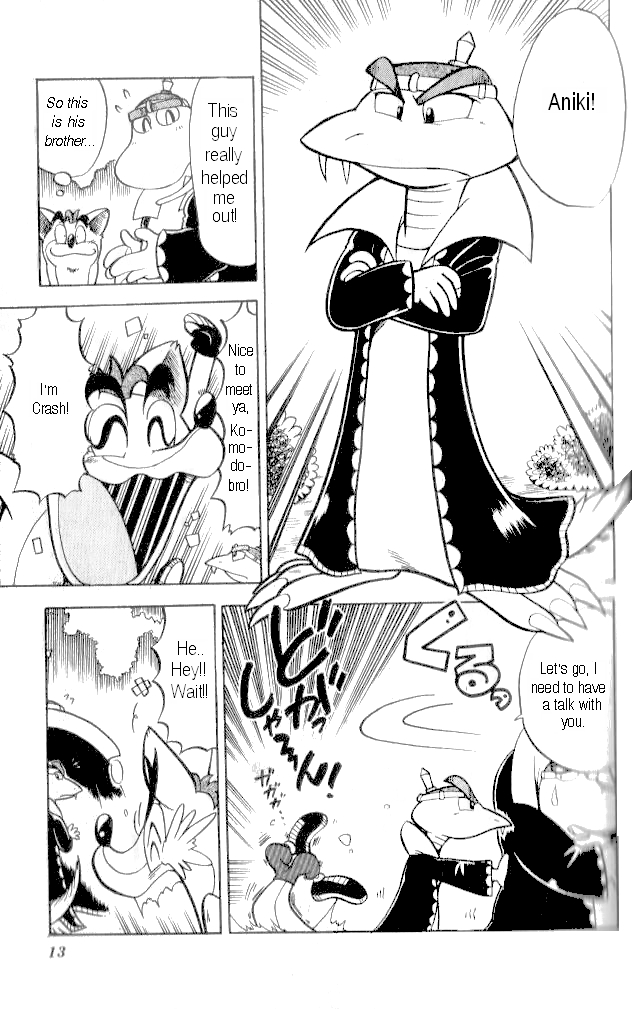 Crash Bandicoot: Dance! De Jump! Na Daibouken Chapter 8.2 page 7 - Chapter 8 v2 : Duel! Enter the Komodo Bros!