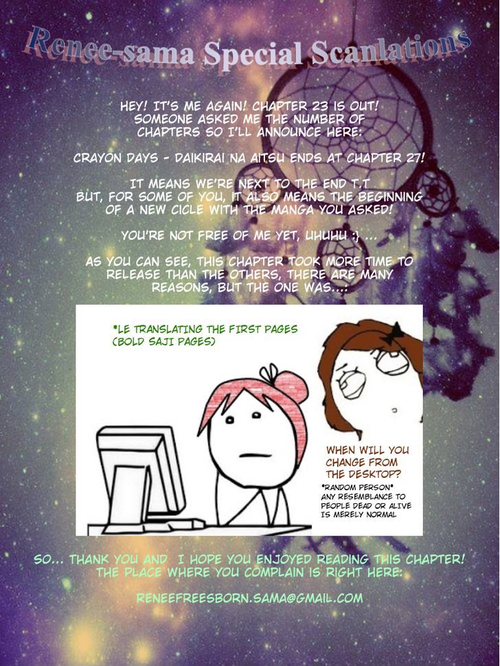 Crayon Days - Daikirai na Aitsu Chapter 23 page 26 - Chapter 23 : Crayon Days - Daikirai na Aitsu 23