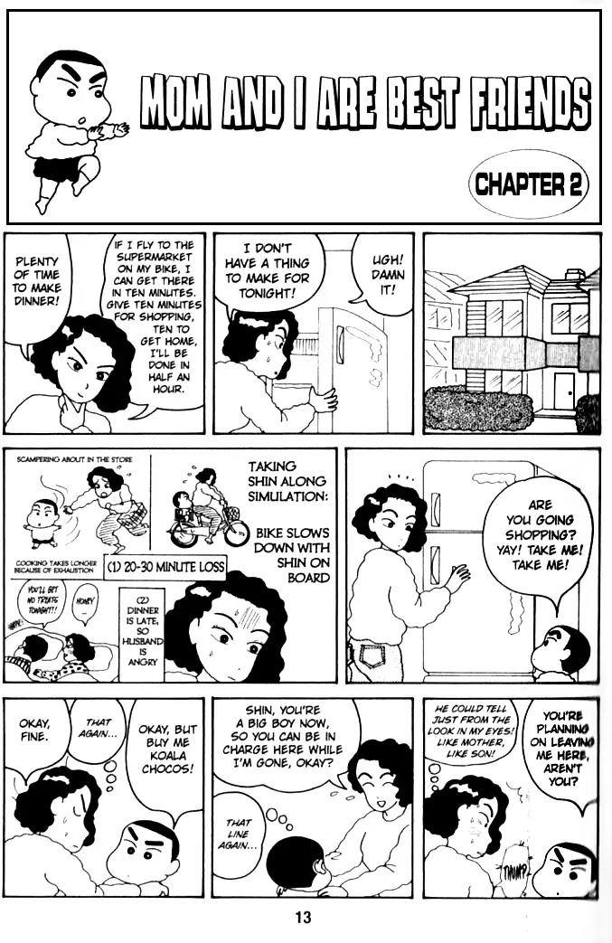Crayon Shin-chan Chapter 1.2 page 1 - Vol.1 Chapter 2: Mon and I are best friends (2)